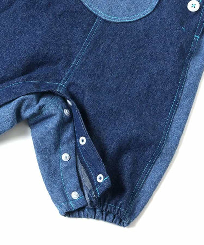 日本童裝 apres les cours x tiny bear Palette 背帶褲 70-80cm 男童款/女童款 初生嬰兒 秋季 Jumpsuit