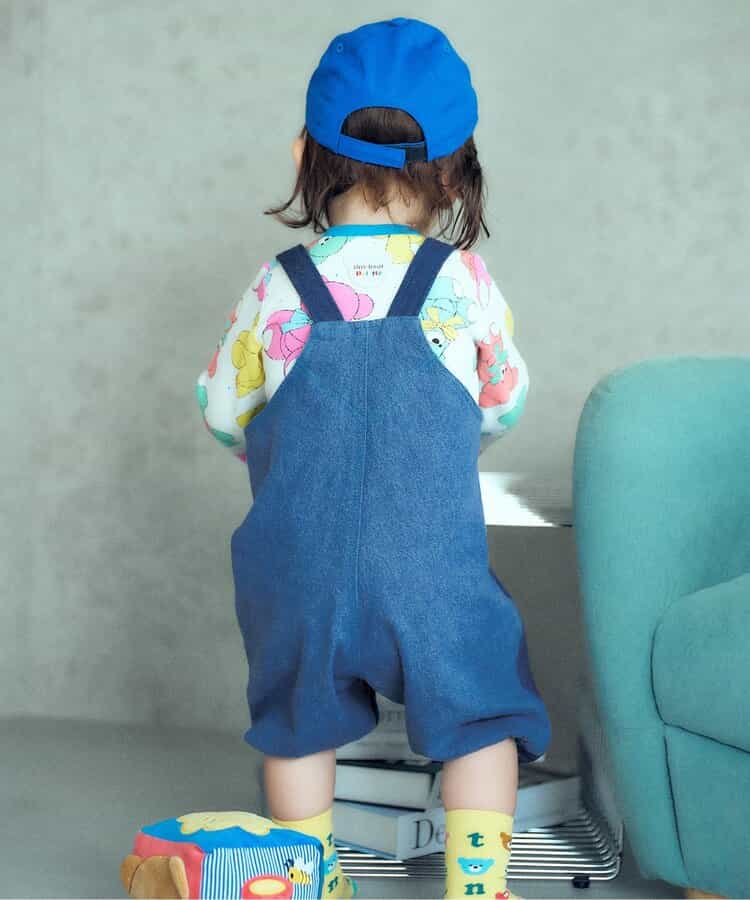 日本童裝 apres les cours x tiny bear Palette 背帶褲 70-80cm 男童款/女童款 初生嬰兒 秋季 Jumpsuit