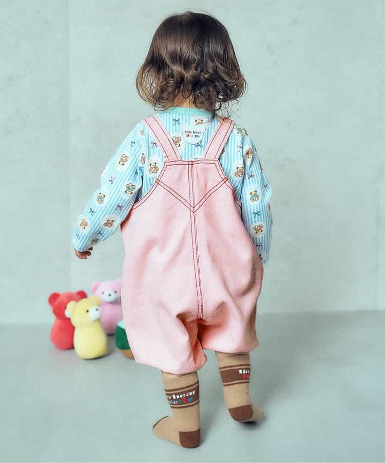 日本童裝 apres les cours x tiny bear Palette 背帶褲 70-80cm 男童款/女童款 初生嬰兒 秋季 Jumpsuit