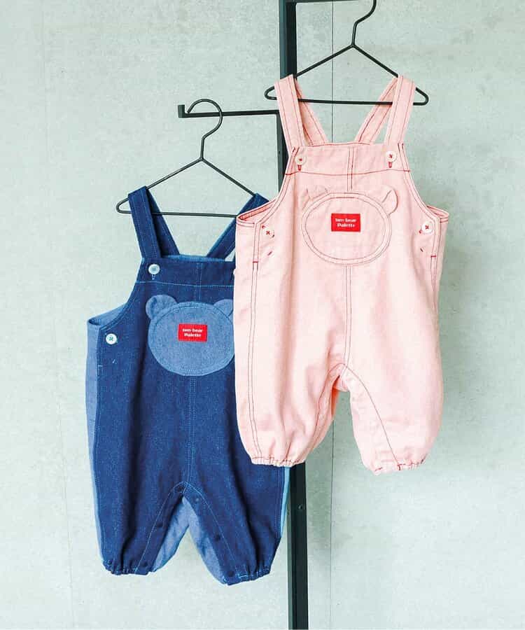 日本童裝 apres les cours x tiny bear Palette 背帶褲 70-80cm 男童款/女童款 初生嬰兒 秋季 Jumpsuit