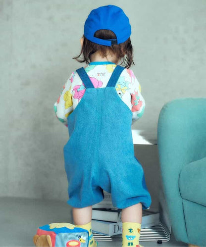 日本童裝 apres les cours x tiny bear Palette 全印花上衣 70-90cm 男童款/女童款 初生嬰兒 秋季 TOPS 聖誕紅/新年紅