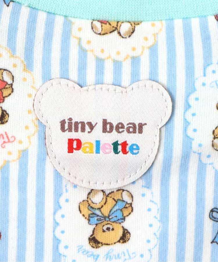 日本童裝 apres les cours x tiny bear Palette 全印花上衣 70-90cm 男童款/女童款 初生嬰兒 秋季 TOPS 聖誕紅/新年紅