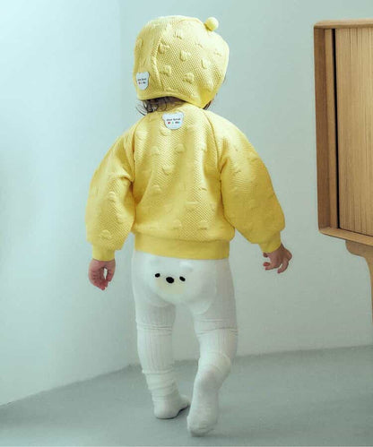 日本童裝 apres les cours x tiny bear Palette 提花外套 70-90cm 男童款/女童款 初生嬰兒 秋季 OUTERWEAR 聖誕紅/新年紅