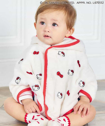 日本童裝 apres les cours x Sanrio 刺繡毛毛披風 70-90cm 男童款/女童款 初生嬰兒 秋季 OUTERWEAR
