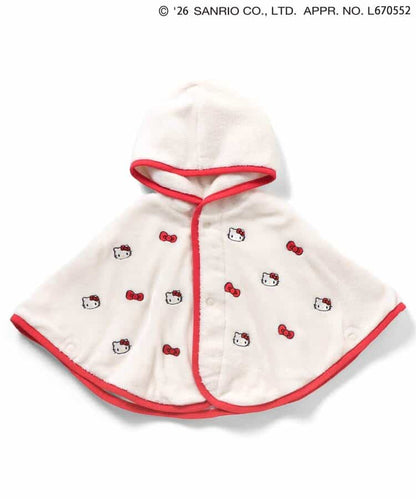 日本童裝 apres les cours x Sanrio 刺繡毛毛披風 70-90cm 男童款/女童款 初生嬰兒 秋季 OUTERWEAR