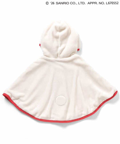 日本童裝 apres les cours x Sanrio 刺繡毛毛披風 70-90cm 男童款/女童款 初生嬰兒 秋季 OUTERWEAR