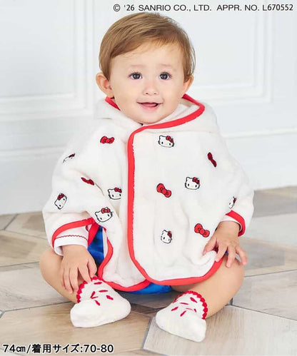 日本童裝 apres les cours x Sanrio 刺繡毛毛披風 70-90cm 男童款/女童款 初生嬰兒 秋季 OUTERWEAR