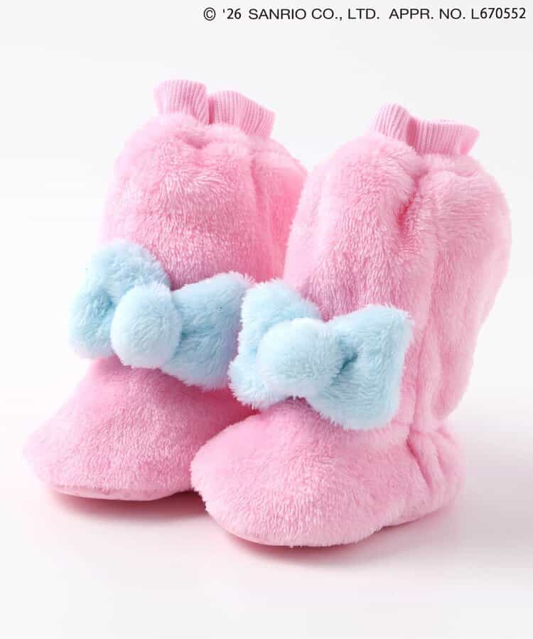 日本直送 apres les cours x Sanrio 毛毛BB鞋 10-12cm 初生嬰兒 鞋系列 其他品牌 萬聖節 Cosplay服裝 Halloween攪鬼特輯