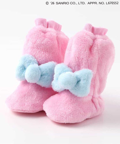 日本直送 apres les cours x Sanrio 毛毛BB鞋 10-12cm 初生嬰兒 鞋系列 其他品牌 萬聖節 Cosplay服裝 Halloween攪鬼特輯