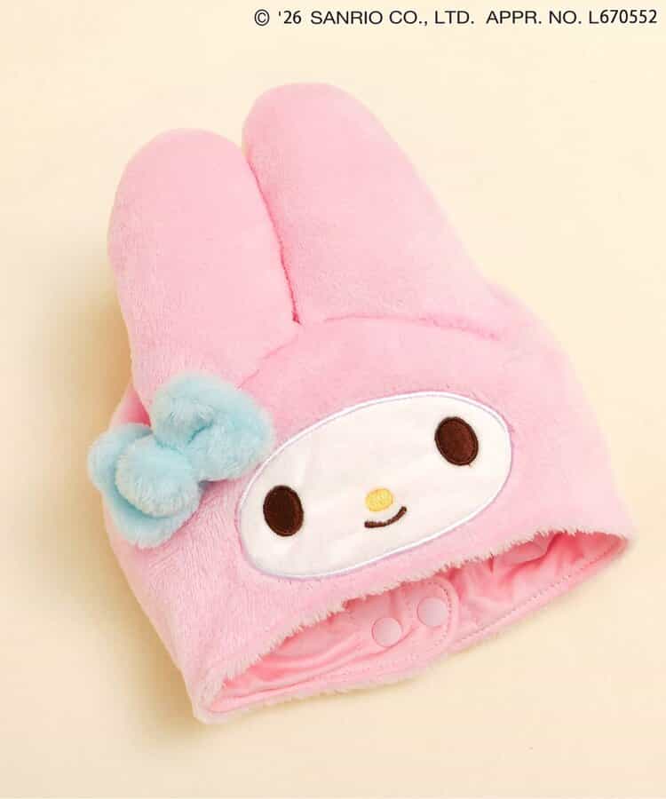 日本直送 apres les cours x Sanrio 毛毛帽 46-48cm 初生嬰兒 帽系列 萬聖節 Cosplay服裝 Halloween攪鬼特輯