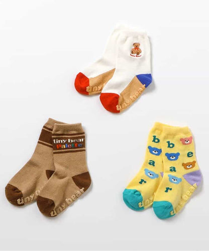 日本直送 apres les cours x tiny bear Palette 襪一套3對 10-18cm 襪系列