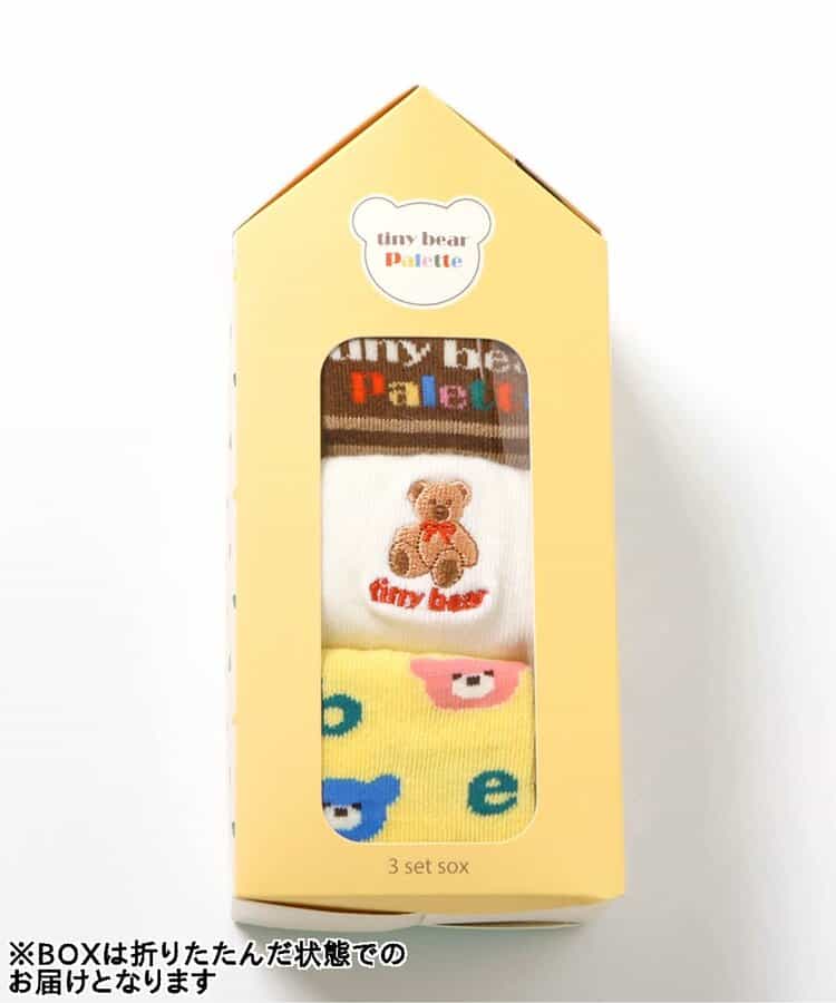 日本直送 apres les cours x tiny bear Palette 襪一套3對 10-18cm 襪系列