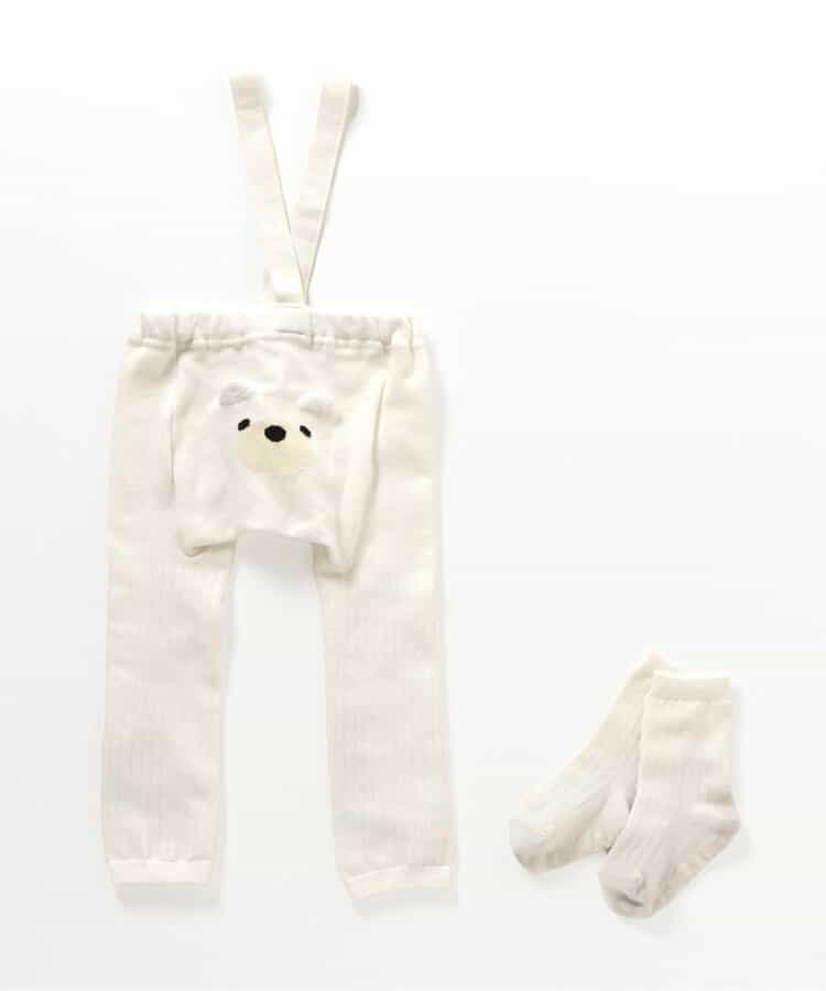日本童裝 apres les cours x tiny bear Palette 襪褲連襪一套 70-80cm 男童款/女童款 初生嬰兒 秋季 PANTS