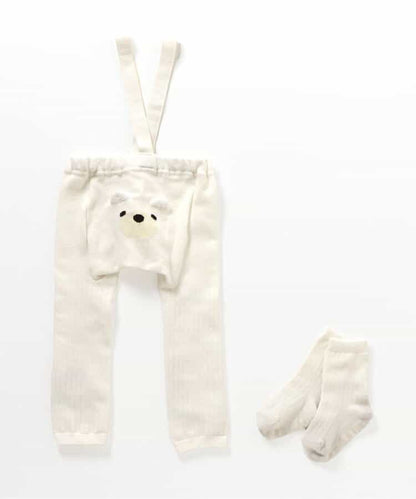 日本童裝 apres les cours x tiny bear Palette 襪褲連襪一套 70-80cm 男童款/女童款 初生嬰兒 秋季 PANTS