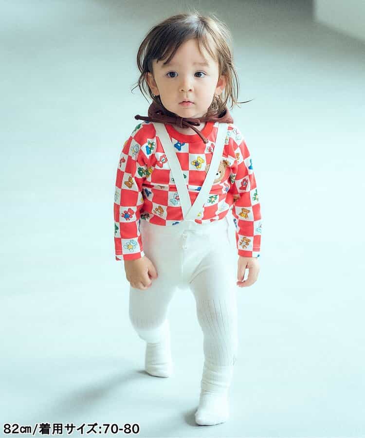 日本童裝 apres les cours x tiny bear Palette 襪褲連襪一套 70-80cm 男童款/女童款 初生嬰兒 秋季 PANTS