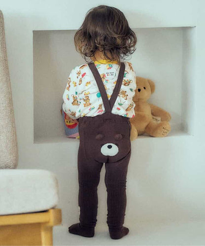 日本童裝 apres les cours x tiny bear Palette 襪褲連襪一套 70-80cm 男童款/女童款 初生嬰兒 秋季 PANTS
