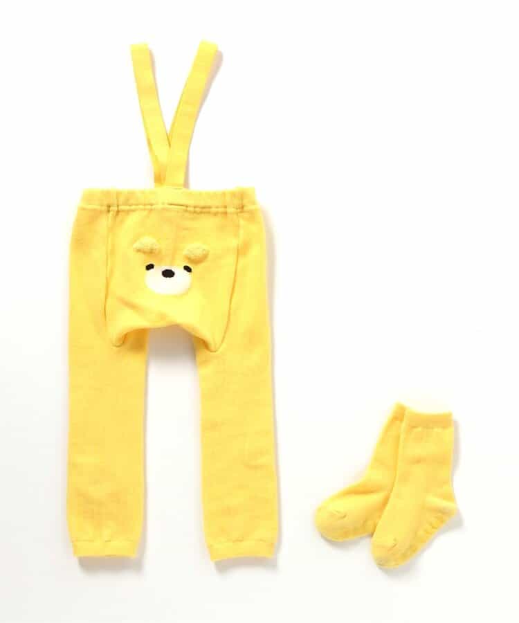 日本童裝 apres les cours x tiny bear Palette 襪褲連襪一套 70-80cm 男童款/女童款 初生嬰兒 秋季 PANTS