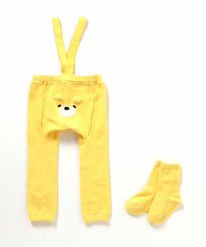 日本童裝 apres les cours x tiny bear Palette 襪褲連襪一套 70-80cm 男童款/女童款 初生嬰兒 秋季 PANTS