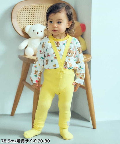 日本童裝 apres les cours x tiny bear Palette 襪褲連襪一套 70-80cm 男童款/女童款 初生嬰兒 秋季 PANTS