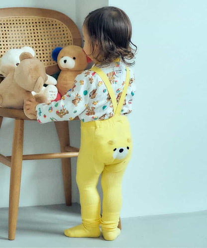 日本童裝 apres les cours x tiny bear Palette 襪褲連襪一套 70-80cm 男童款/女童款 初生嬰兒 秋季 PANTS