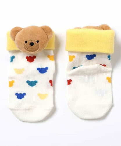 日本直送 apres les cours x tiny bear Palette 帶搖鈴襪一對 7-12cm 襪系列 初生嬰兒