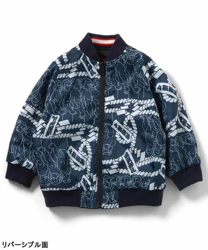 日本童裝 BREEZE SUMO 2Way 雙面兩著 日式和風刺繡棒球外套 110-140cm 男童款/女童款 秋季 (適合初秋、香港平均溫度、寒冷天氣）OUTERWEAR