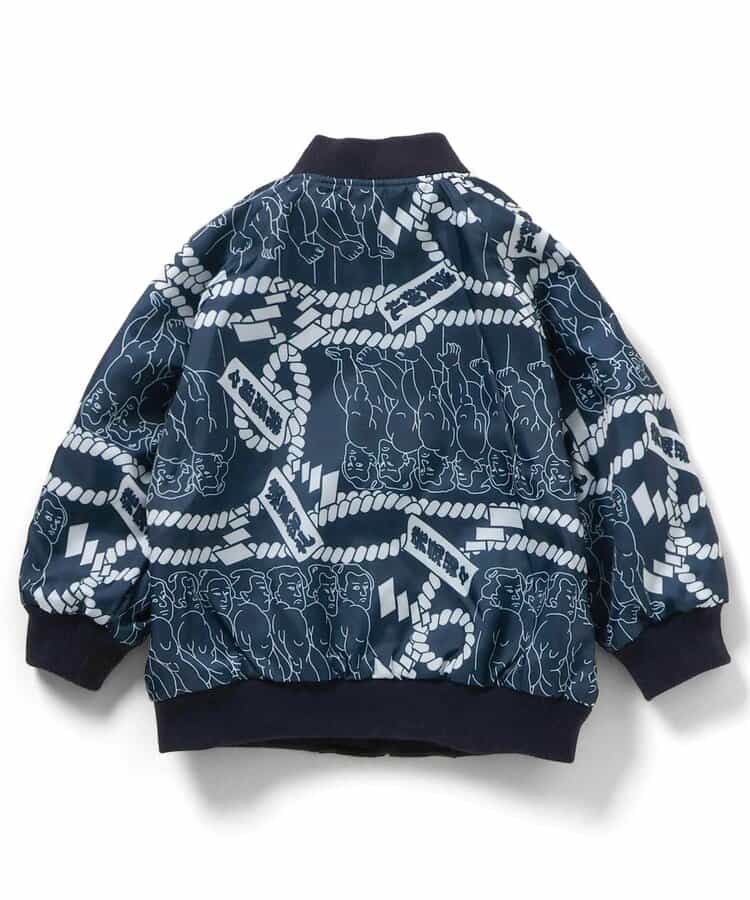 日本童裝 BREEZE SUMO 2Way 雙面兩著 日式和風刺繡棒球外套 110-140cm 男童款/女童款 秋季 (適合初秋、香港平均溫度、寒冷天氣）OUTERWEAR