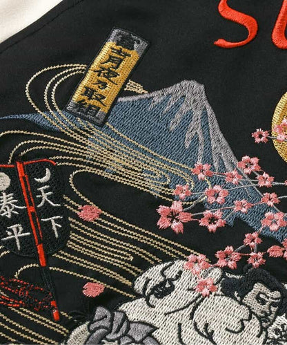 日本童裝 BREEZE SUMO 2Way 雙面兩著 日式和風刺繡棒球外套 110-140cm 男童款/女童款 秋季 (適合初秋、香港平均溫度、寒冷天氣）OUTERWEAR