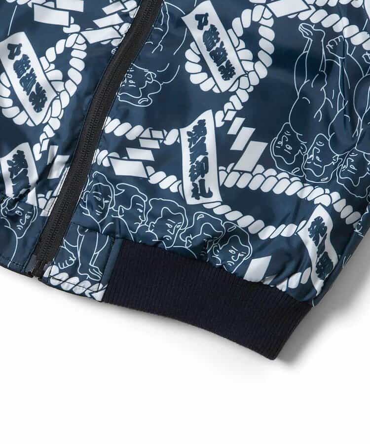 日本童裝 BREEZE SUMO 2Way 雙面兩著 日式和風刺繡棒球外套 110-140cm 男童款/女童款 秋季 (適合初秋、香港平均溫度、寒冷天氣）OUTERWEAR