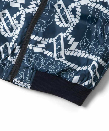 日本童裝 BREEZE SUMO 2Way 雙面兩著 日式和風刺繡棒球外套 110-140cm 男童款/女童款 秋季 (適合初秋、香港平均溫度、寒冷天氣）OUTERWEAR