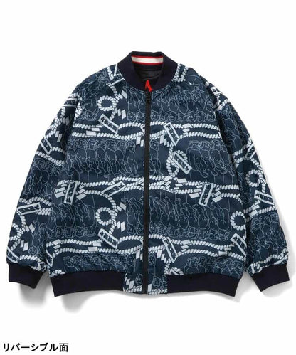 日本童裝 BREEZE SUMO 2Way 雙面兩著 日式和風刺繡棒球外套 2XL-3XL 大人款 秋季 (適合初秋、香港平均溫度、寒冷天氣）OUTERWEAR