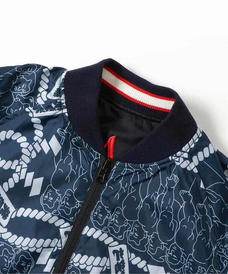 日本童裝 BREEZE SUMO 2Way 雙面兩著 日式和風刺繡棒球外套 2XL-3XL 大人款 秋季 (適合初秋、香港平均溫度、寒冷天氣）OUTERWEAR