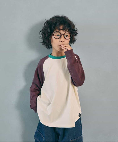 日本童裝 BREEZE 插肩袖上衣 90-160cm 男童款/女童款 秋季 TOPS