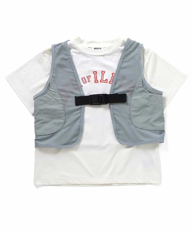 日本童裝 BREEZE 接觸冷感 防UV 假兩件夏日上衣 80-140cm 男童款/女童款 夏季 TOPS