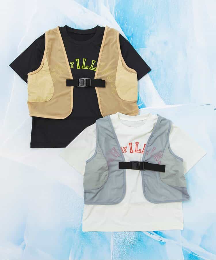日本童裝 BREEZE 接觸冷感 防UV 假兩件夏日上衣 80-140cm 男童款/女童款 夏季 TOPS