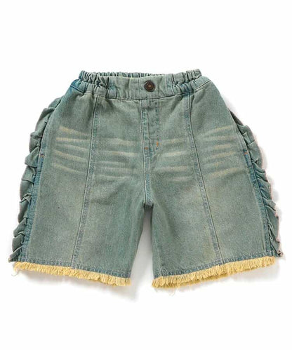 日本童裝 BREEZE 豹紋荷葉邊短褲 80-140cm 女童款 秋季 PANTS