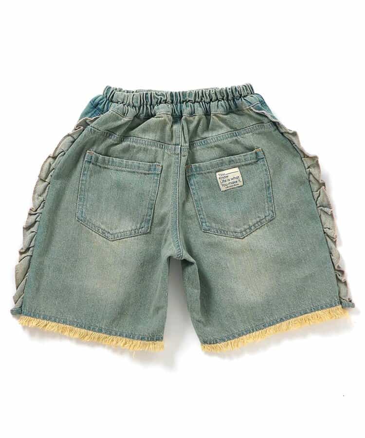 日本童裝 BREEZE 豹紋荷葉邊短褲 80-140cm 女童款 秋季 PANTS