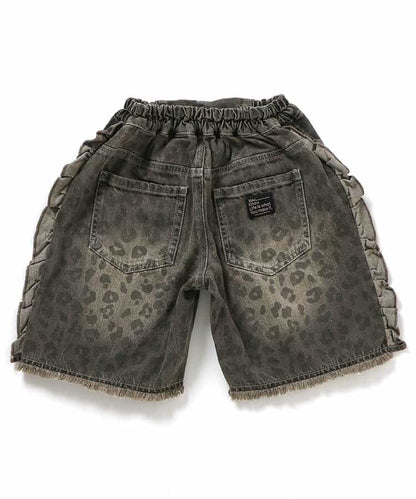 日本童裝 BREEZE 豹紋荷葉邊短褲 80-140cm 女童款 秋季 PANTS