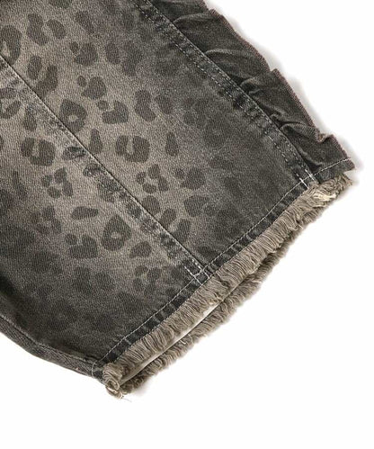 日本童裝 BREEZE 豹紋荷葉邊短褲 80-140cm 女童款 秋季 PANTS