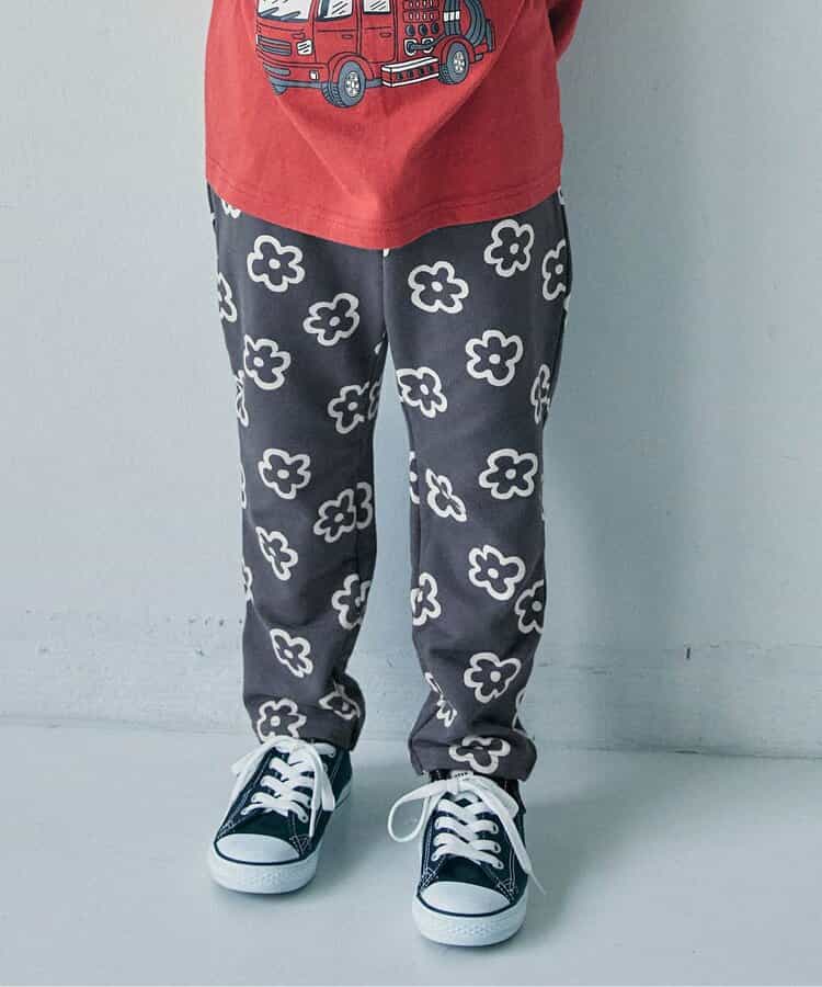 日本童裝 BREEZE 寬鬆版型全印花長褲 80-130cm 男童款/女童款 秋季 PANTS