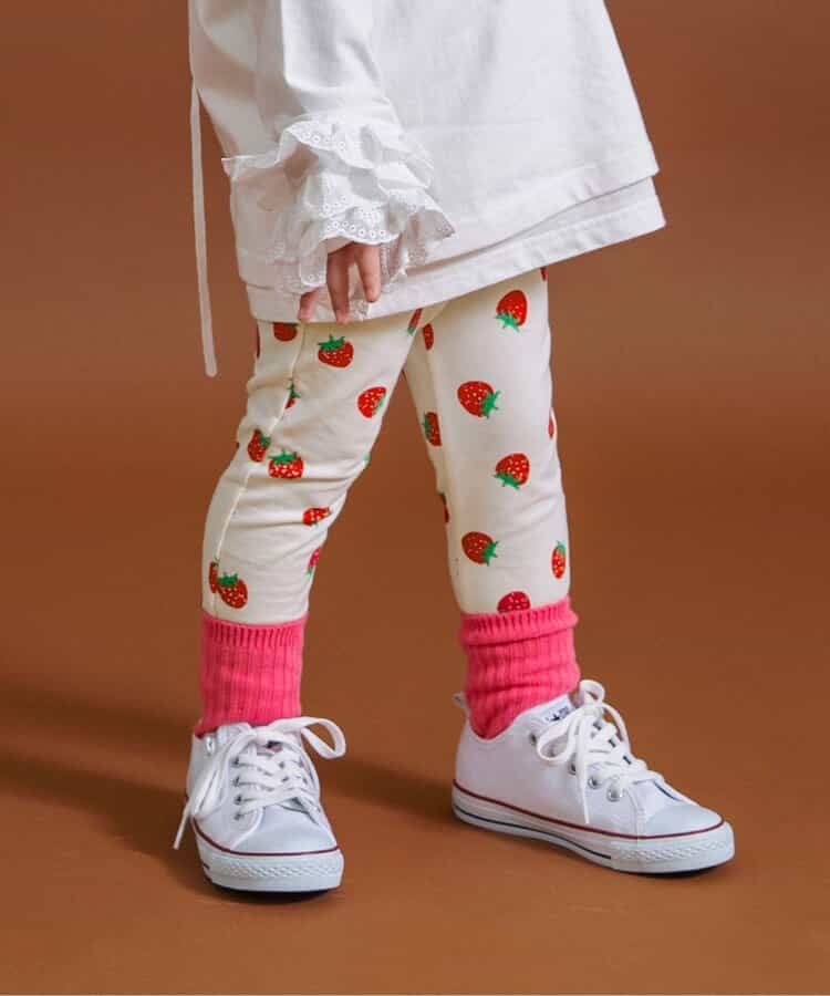 日本童裝 BREEZE 全印花緊身長褲 70-130cm 初生嬰兒 男童款/女童款 秋季 PANTS