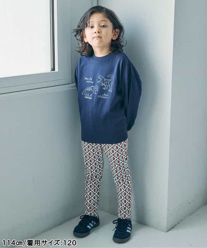日本童裝 BREEZE 全印花緊身長褲 70-130cm 初生嬰兒 男童款/女童款 秋季 PANTS