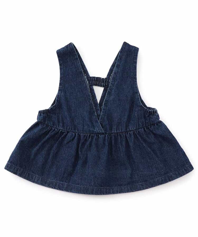日本童裝 BREEZE 牛仔背心 80-140cm 女童款 秋季 TOPS