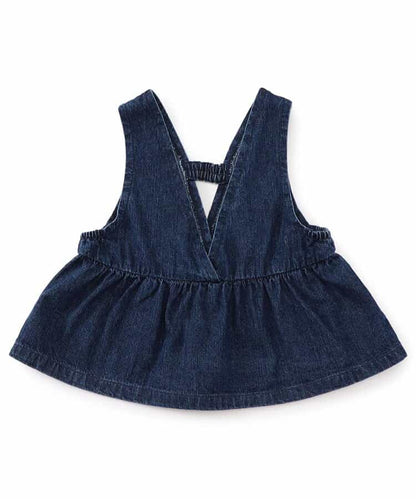 日本童裝 BREEZE 牛仔背心 80-140cm 女童款 秋季 TOPS