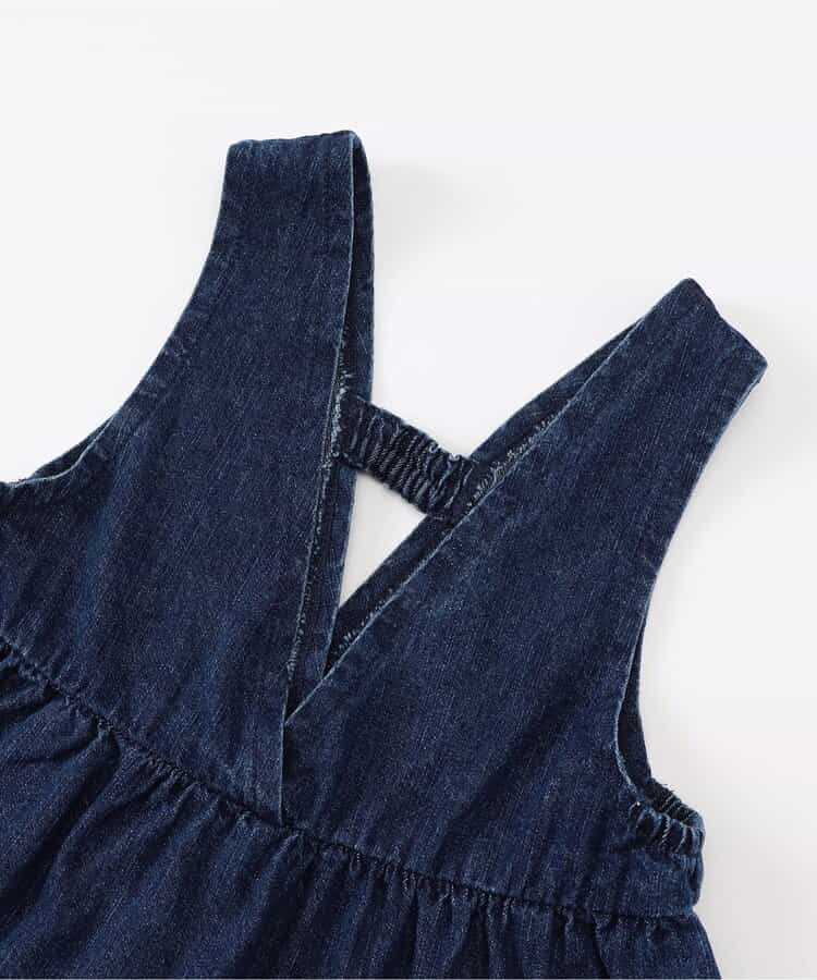 日本童裝 BREEZE 牛仔背心 80-140cm 女童款 秋季 TOPS