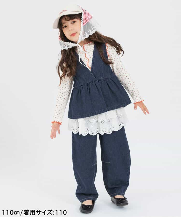 日本童裝 BREEZE 牛仔背心 80-140cm 女童款 秋季 TOPS
