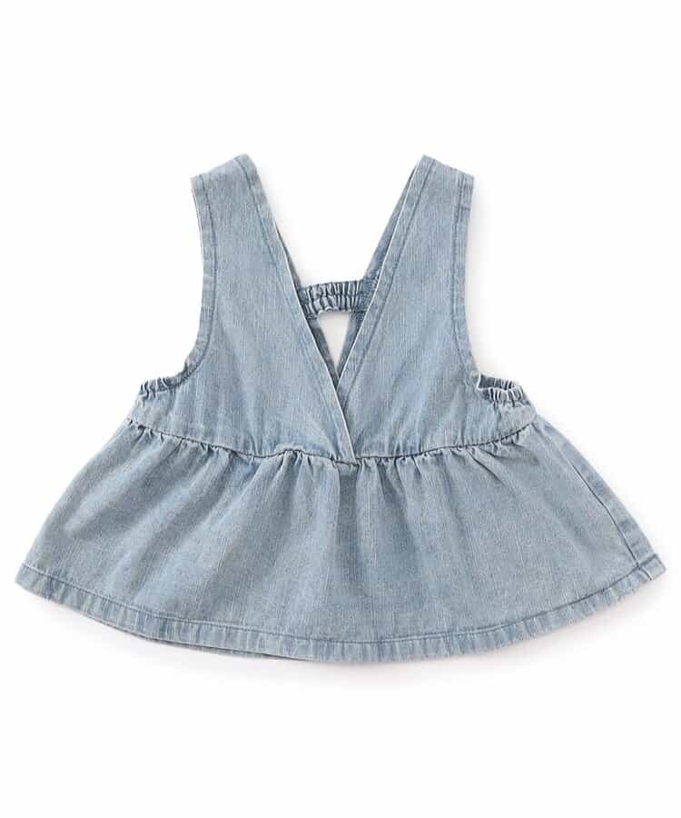 日本童裝 BREEZE 牛仔背心 80-140cm 女童款 秋季 TOPS
