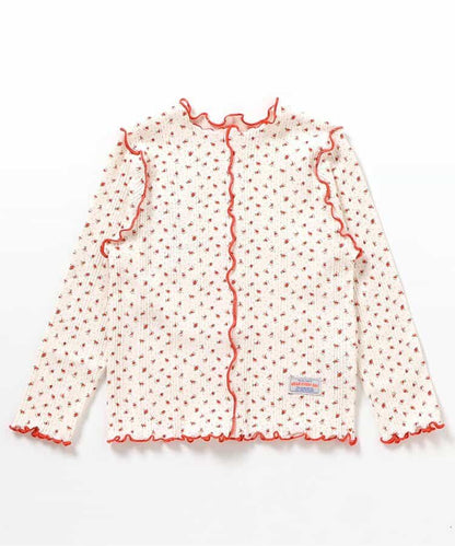 日本童裝 BREEZE 木耳邊上衣 80-140cm 女童款 秋季 TOPS