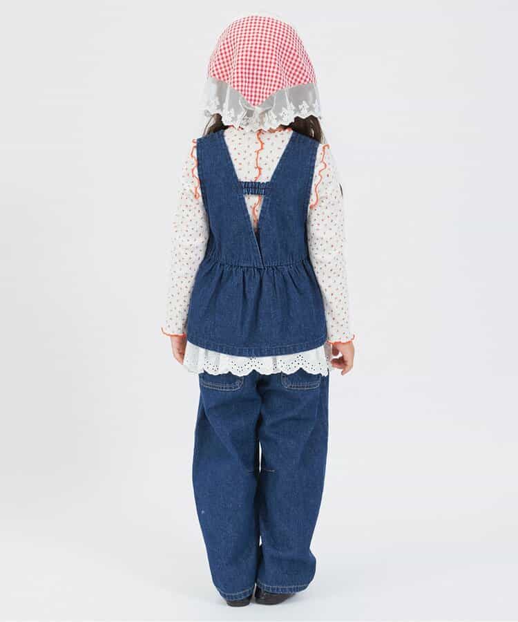 日本童裝 BREEZE 木耳邊上衣 80-140cm 女童款 秋季 TOPS