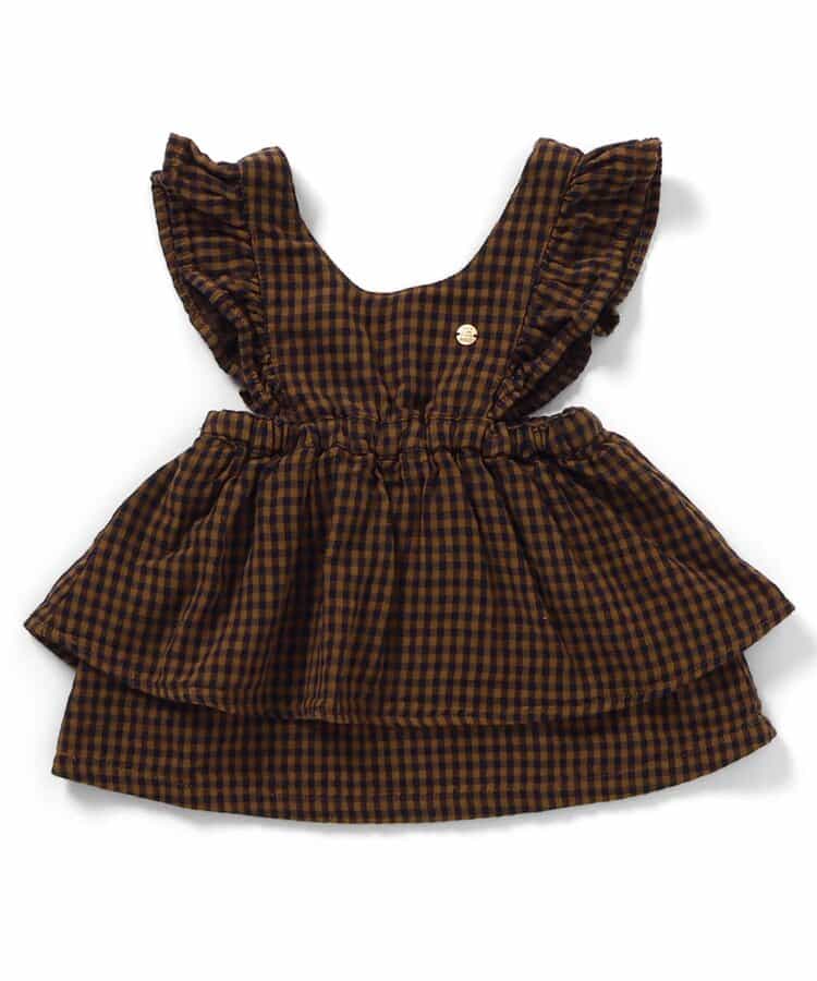 日本童裝 BREEZE 薄紗束腰連身裙 70-80cm 初生嬰兒 女童款 秋季 DRESSES